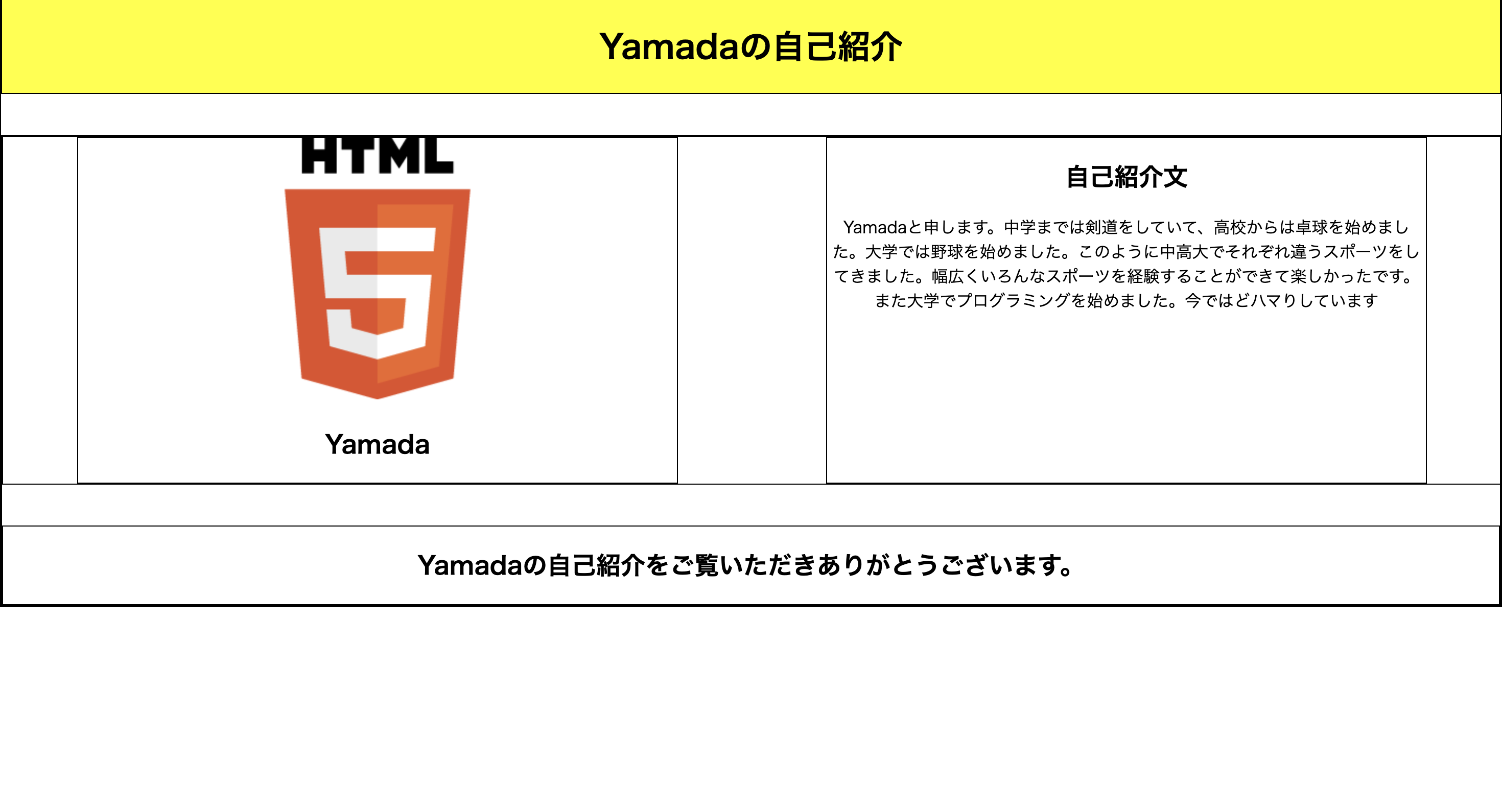 hover設定後のWebページ