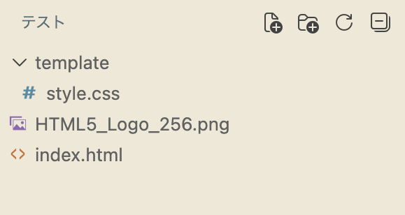 ファイルの位置関係